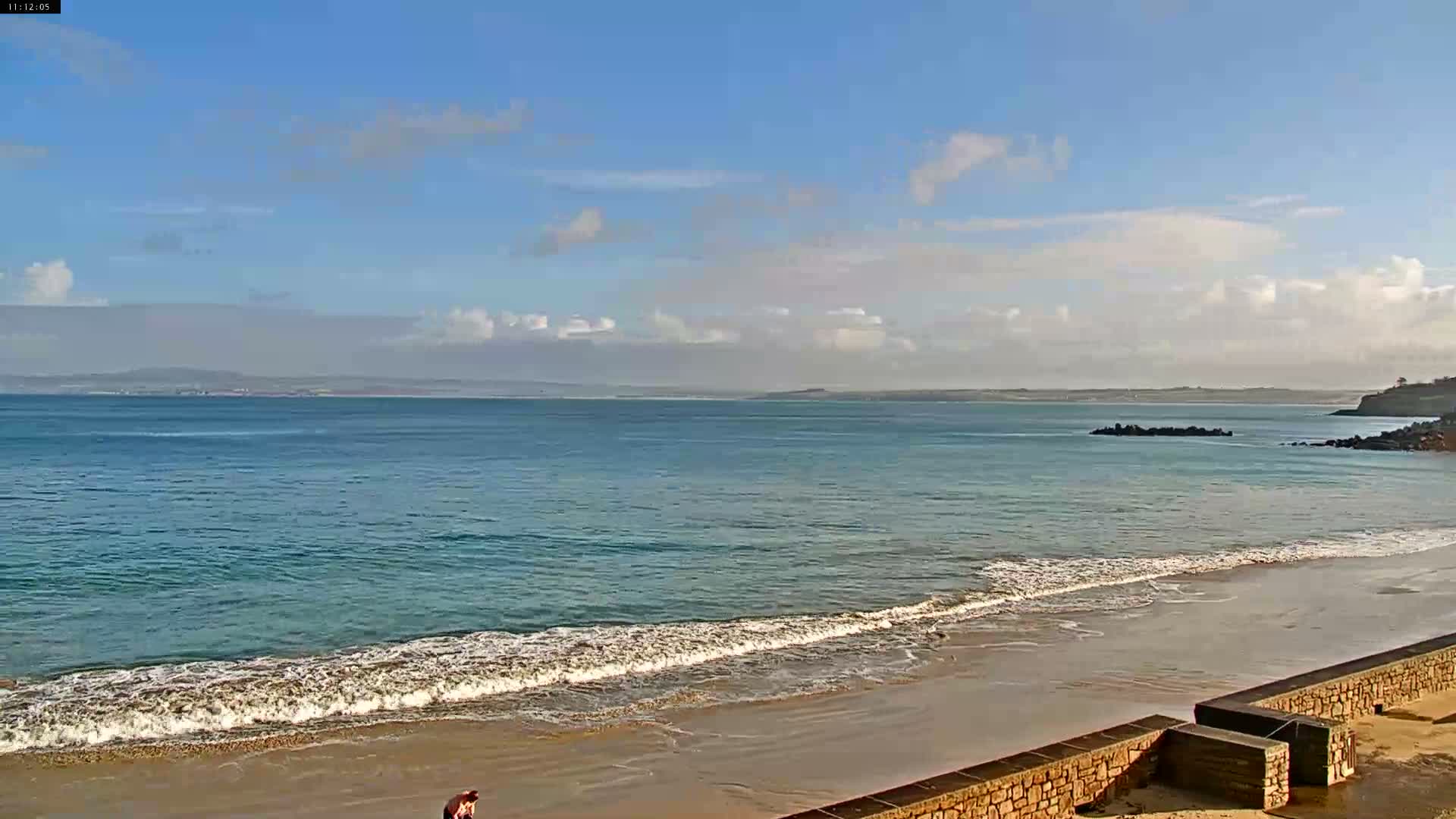 Douarnenez, Les Sables Blancs Beach Live Cam - Quimper, Finistère, Bretagne, France