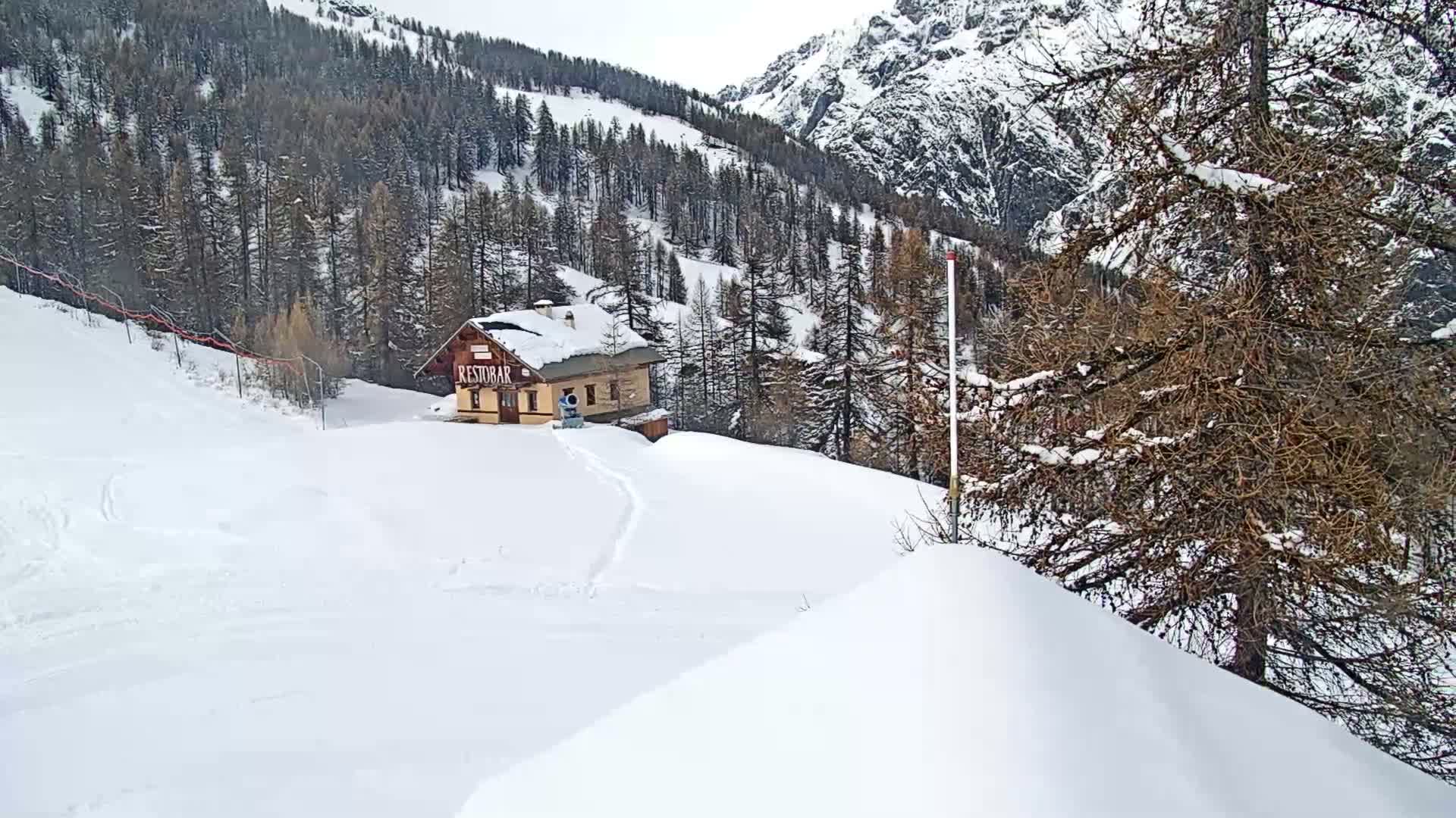 Pelvoux Vallouise Ski Slopes 1800 m Live Cam - Briancon, Hautes-Alpes, Provence-Alpes-Cote d’Azur, France