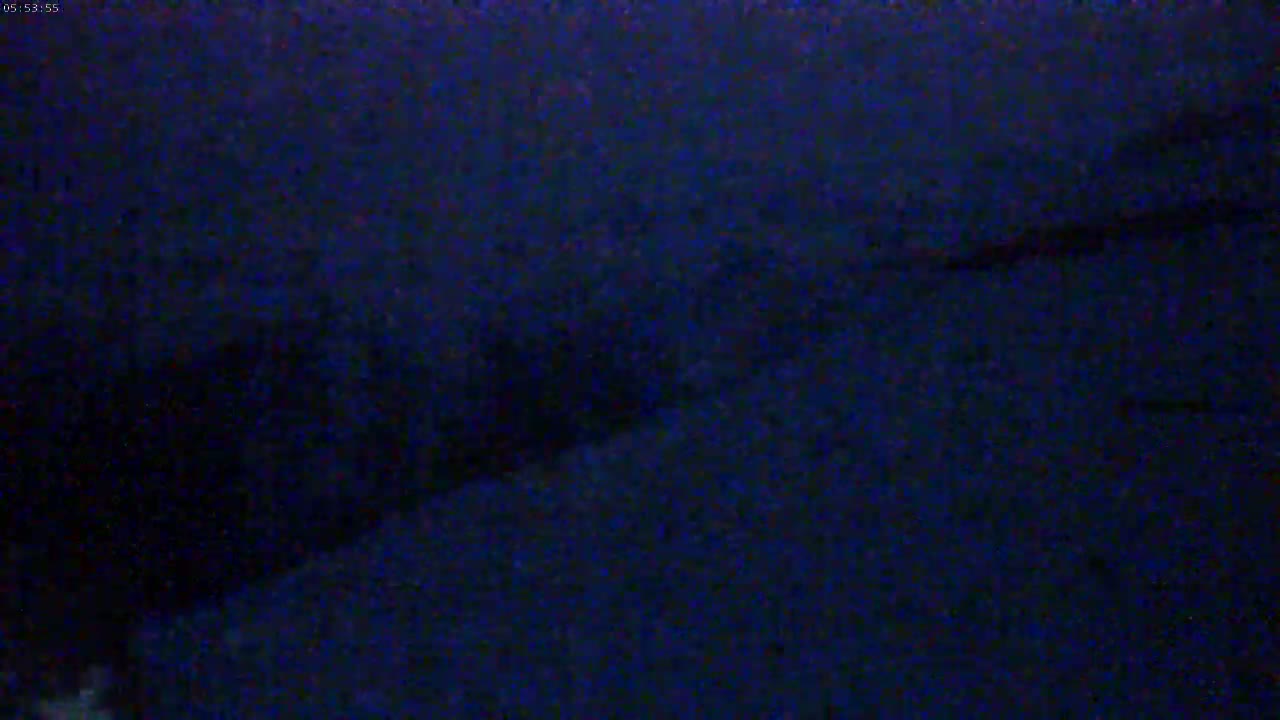 The image shows a dark, blurry view of what appears to be a nighttime scene.