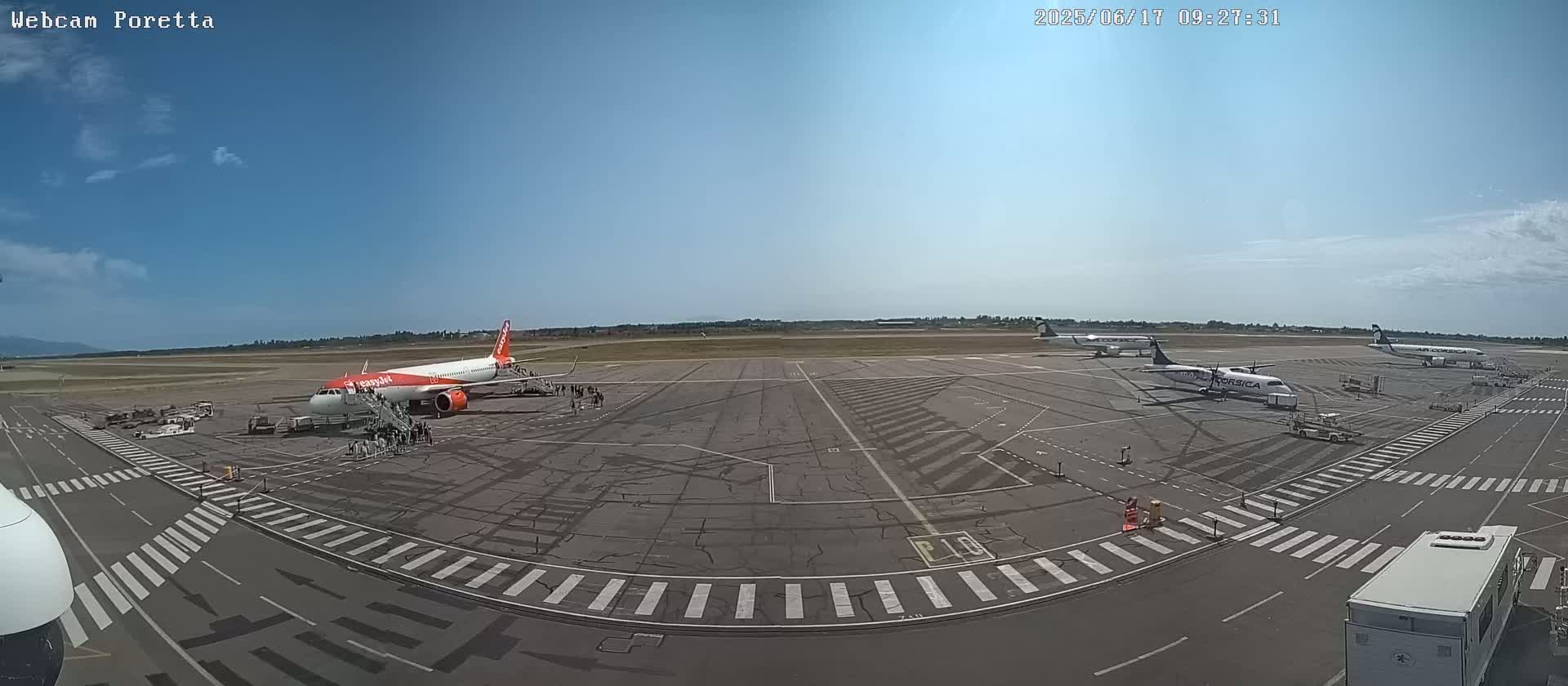 Aeroport Bastia Poretta Airport Live Cam BIA/LFKB - Bastia, Haute-Corse, Corse, France