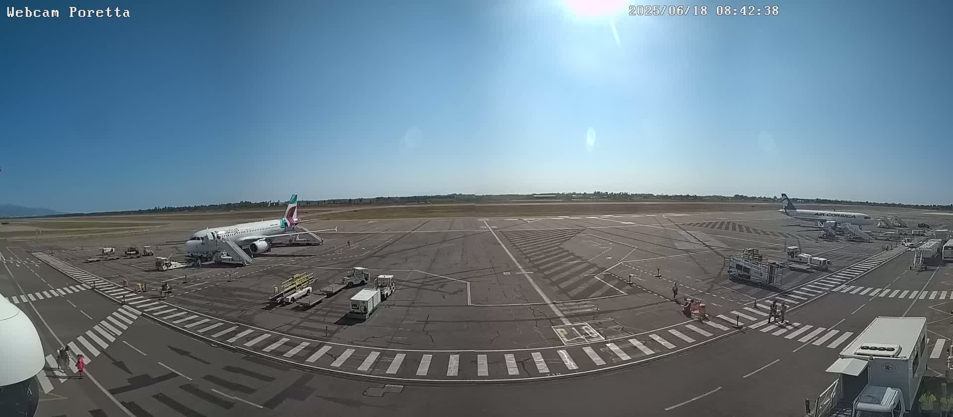 Aeroport Bastia Poretta Airport Live Cam BIA/LFKB - Bastia, Haute-Corse, Corse, France