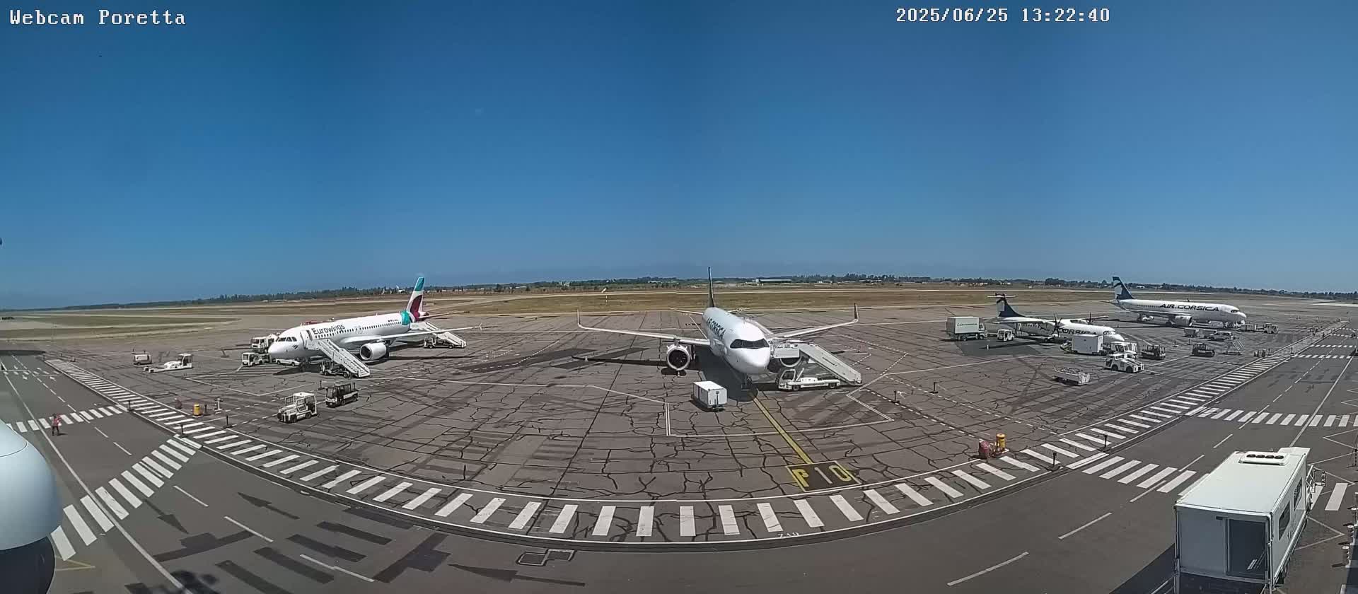 Aeroport Bastia Poretta Airport Live Cam BIA/LFKB - Bastia, Haute-Corse, Corse, France