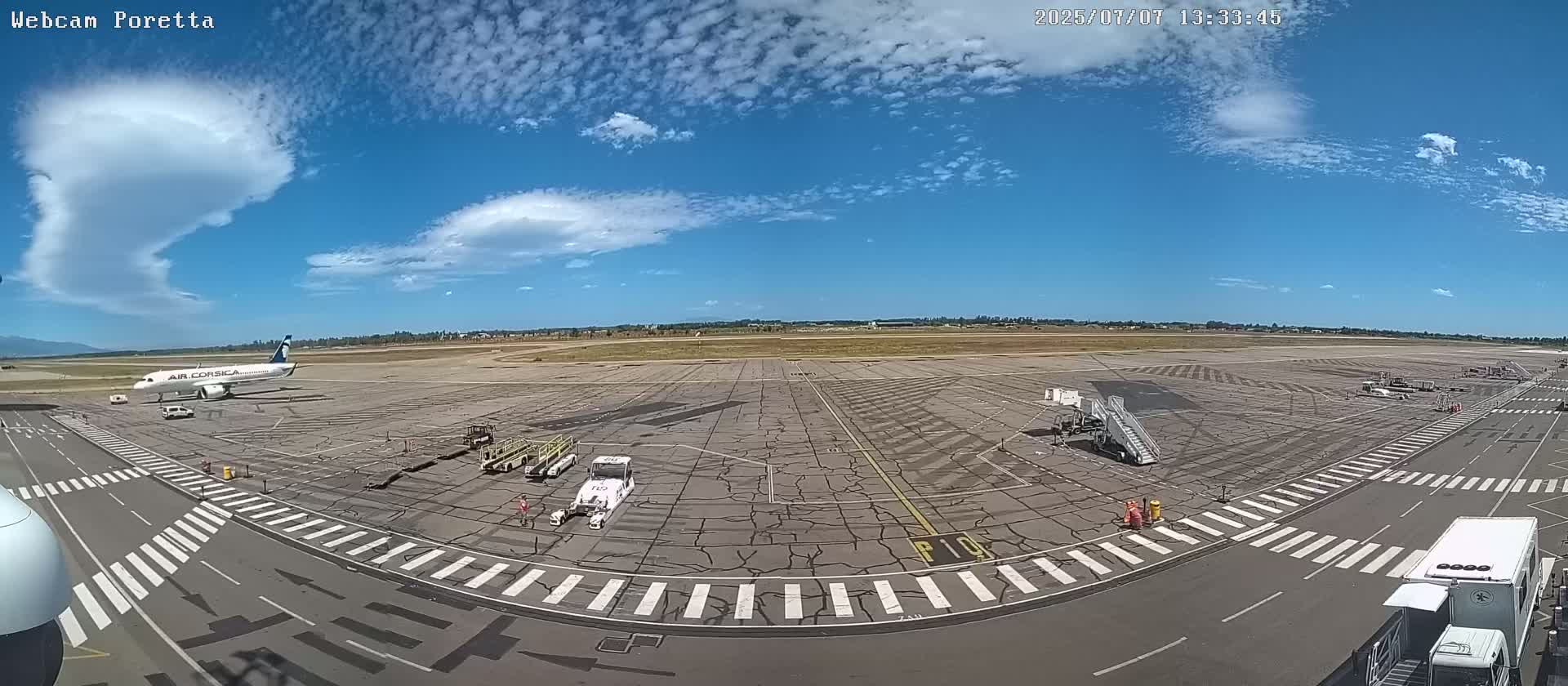 Aeroport Bastia Poretta Airport Live Cam BIA/LFKB - Bastia, Haute-Corse, Corse, France