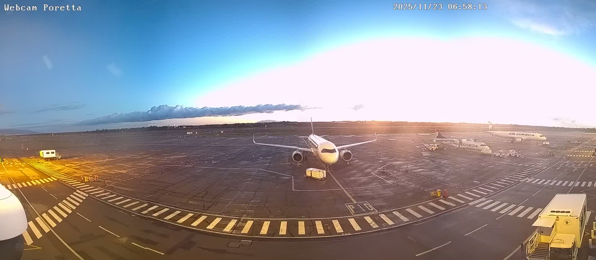 Aeroport Bastia Poretta Airport Live Cam BIA/LFKB - Bastia, Haute-Corse, Corse, France