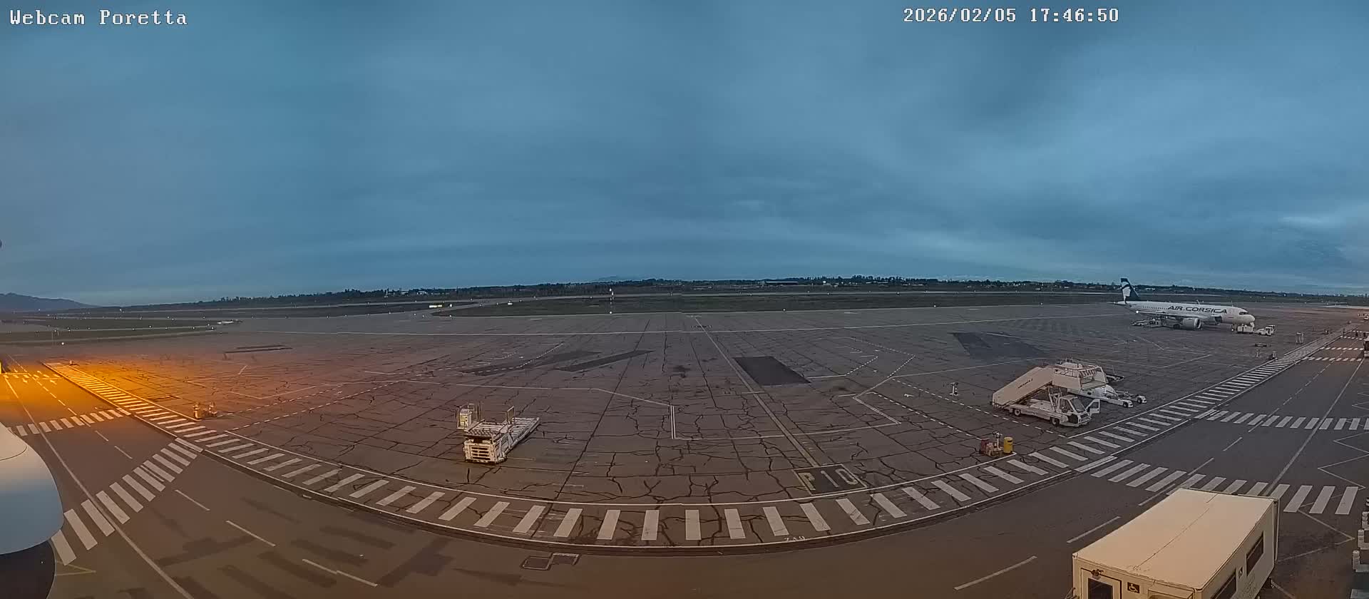 Aeroport Bastia Poretta Airport Live Cam BIA/LFKB - Bastia, Haute-Corse, Corse, France