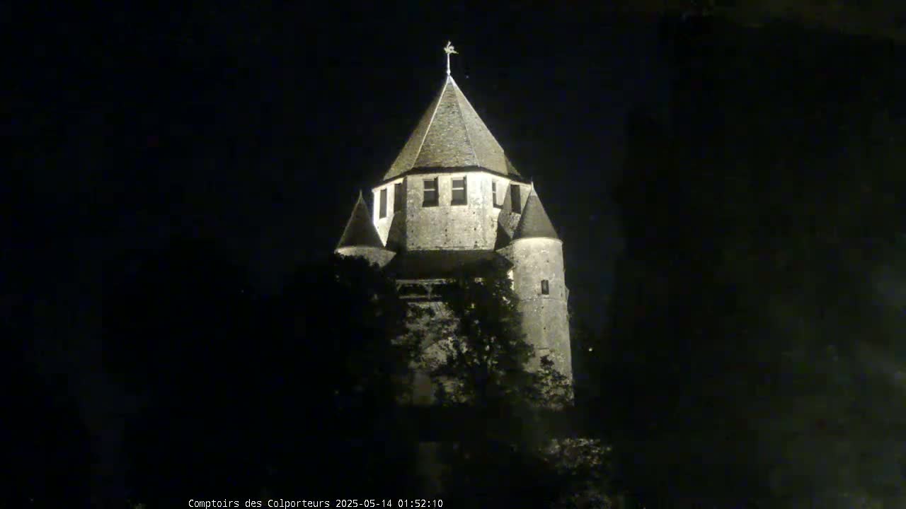 Provins Commune Tour Cesar Tower& Castle Live Cam - Provins, Seine-et-Marne, Ile-de-France, France