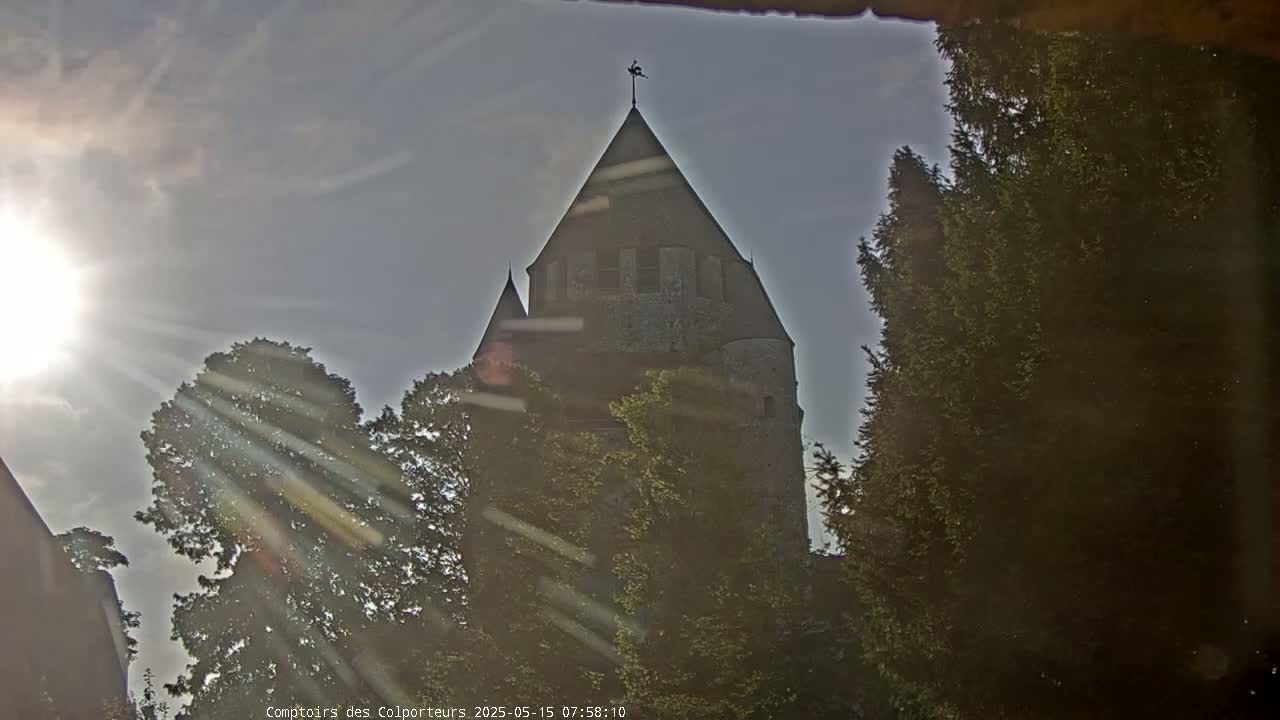 Provins Commune Tour Cesar Tower& Castle Live Cam - Provins, Seine-et-Marne, Ile-de-France, France