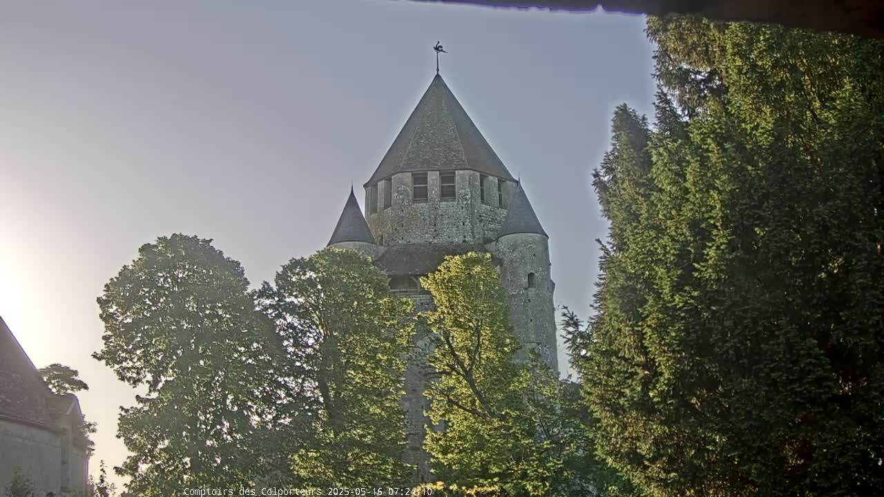 Provins Commune Tour Cesar Tower& Castle Live Cam - Provins, Seine-et-Marne, Ile-de-France, France