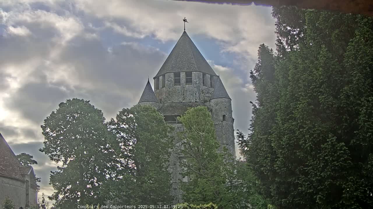 Provins Commune Tour Cesar Tower& Castle Live Cam - Provins, Seine-et-Marne, Ile-de-France, France