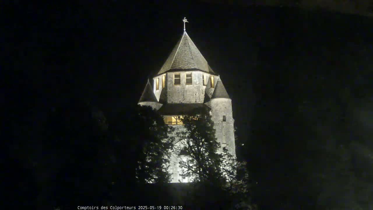 Provins Commune Tour Cesar Tower& Castle Live Cam - Provins, Seine-et-Marne, Ile-de-France, France
