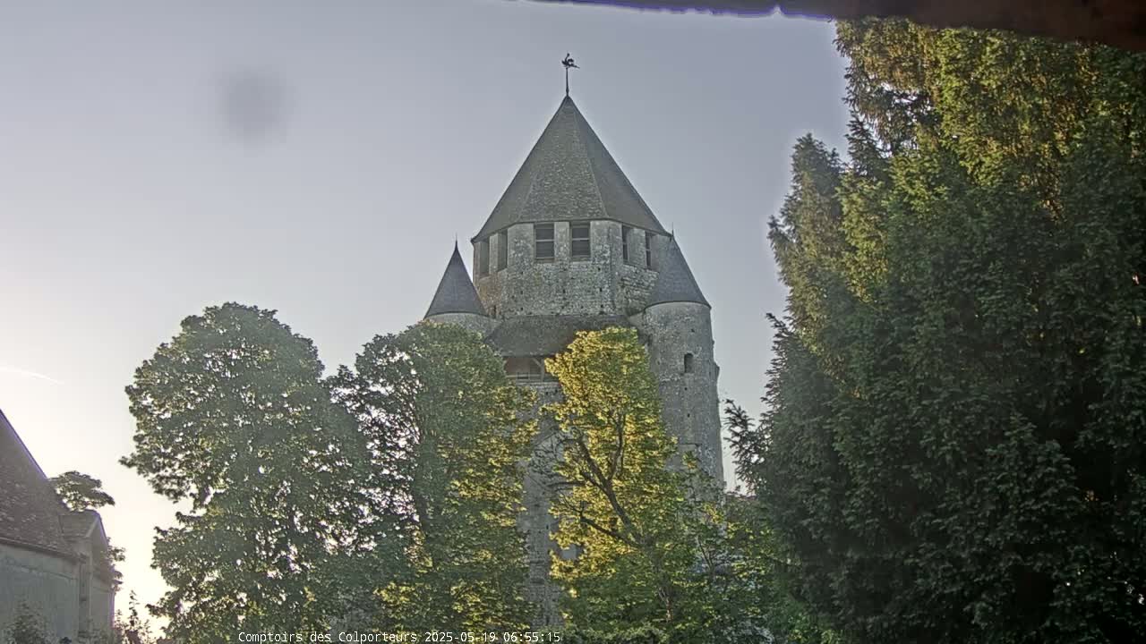 Provins Commune Tour Cesar Tower& Castle Live Cam - Provins, Seine-et-Marne, Ile-de-France, France