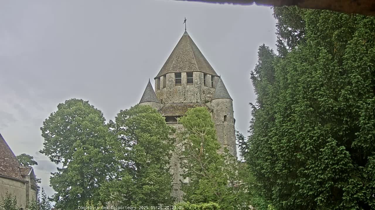 Provins Commune Tour Cesar Tower& Castle Live Cam - Provins, Seine-et-Marne, Ile-de-France, France