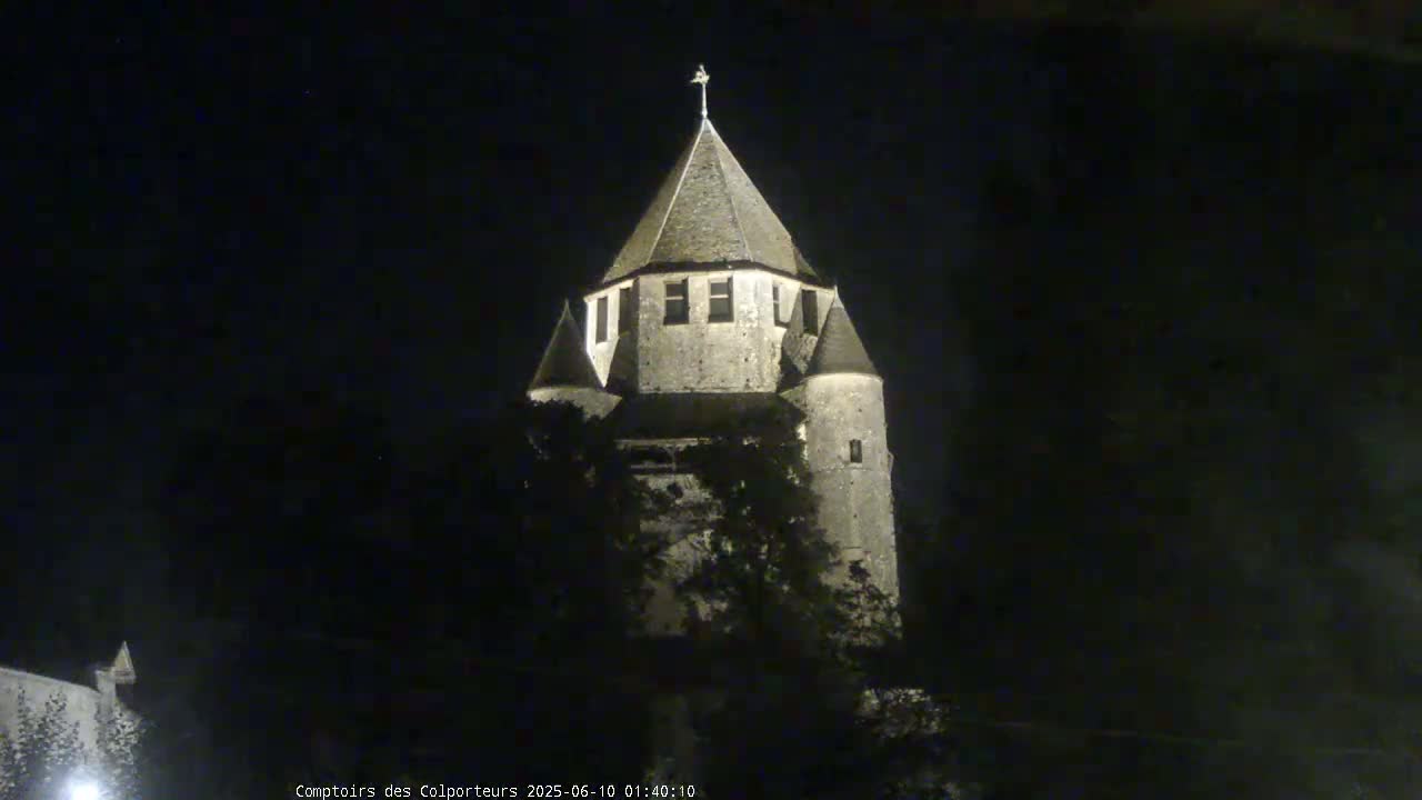 Provins Commune Tour Cesar Tower& Castle Live Cam - Provins, Seine-et-Marne, Ile-de-France, France
