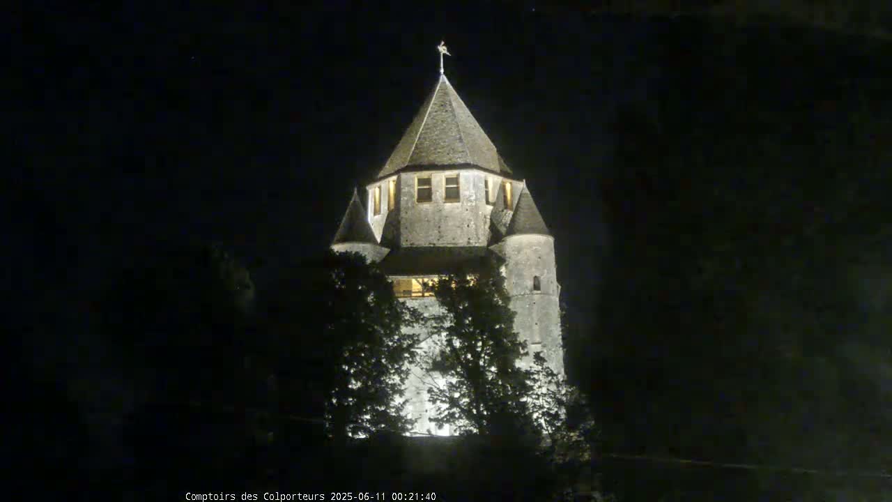 Provins Commune Tour Cesar Tower& Castle Live Cam - Provins, Seine-et-Marne, Ile-de-France, France