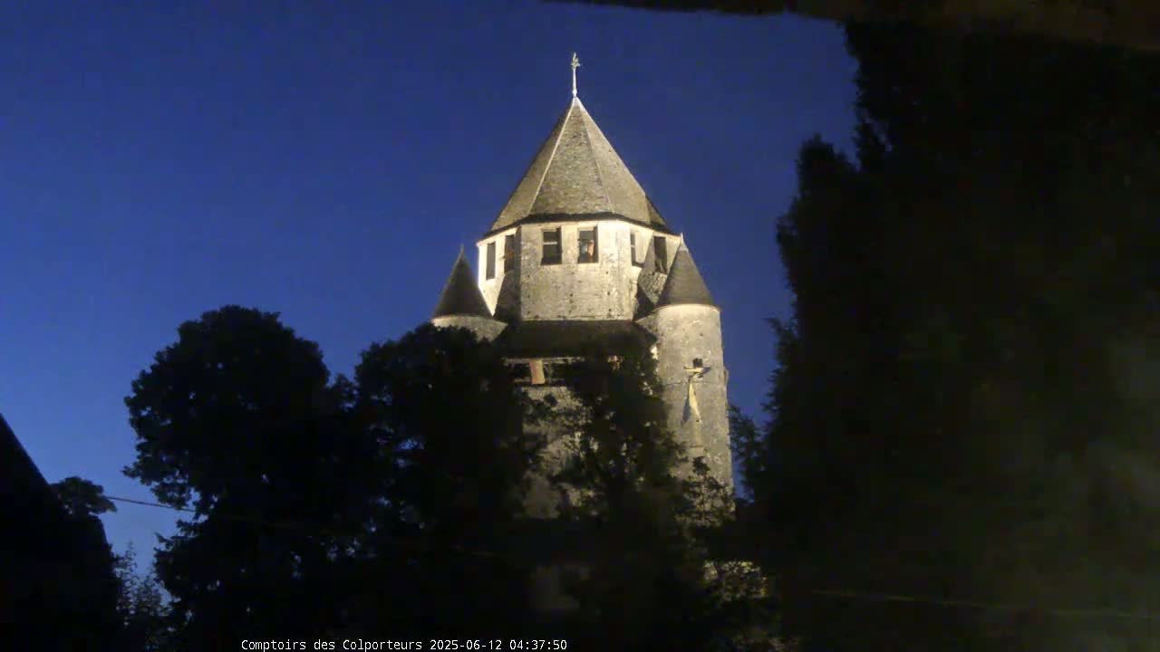 Provins Commune Tour Cesar Tower& Castle Live Cam - Provins, Seine-et-Marne, Ile-de-France, France