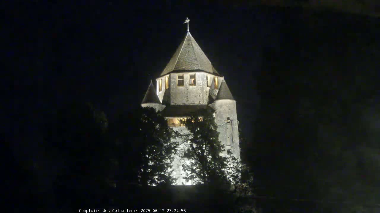 Provins Commune Tour Cesar Tower& Castle Live Cam - Provins, Seine-et-Marne, Ile-de-France, France