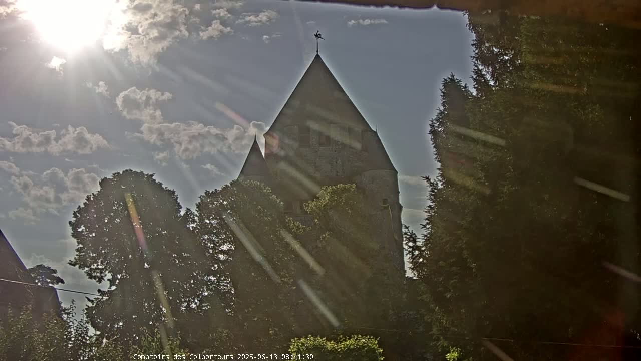 Provins Commune Tour Cesar Tower& Castle Live Cam - Provins, Seine-et-Marne, Ile-de-France, France