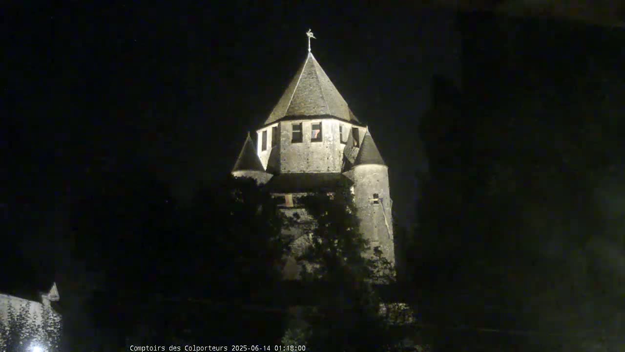 Provins Commune Tour Cesar Tower& Castle Live Cam - Provins, Seine-et-Marne, Ile-de-France, France