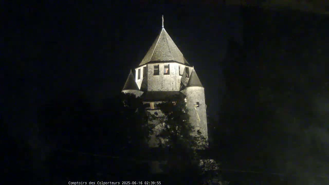 Provins Commune Tour Cesar Tower& Castle Live Cam - Provins, Seine-et-Marne, Ile-de-France, France