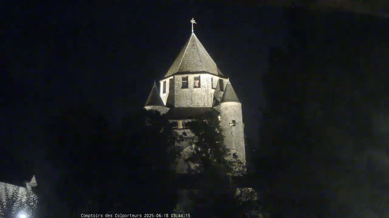 Provins Commune Tour Cesar Tower& Castle Live Cam - Provins, Seine-et-Marne, Ile-de-France, France