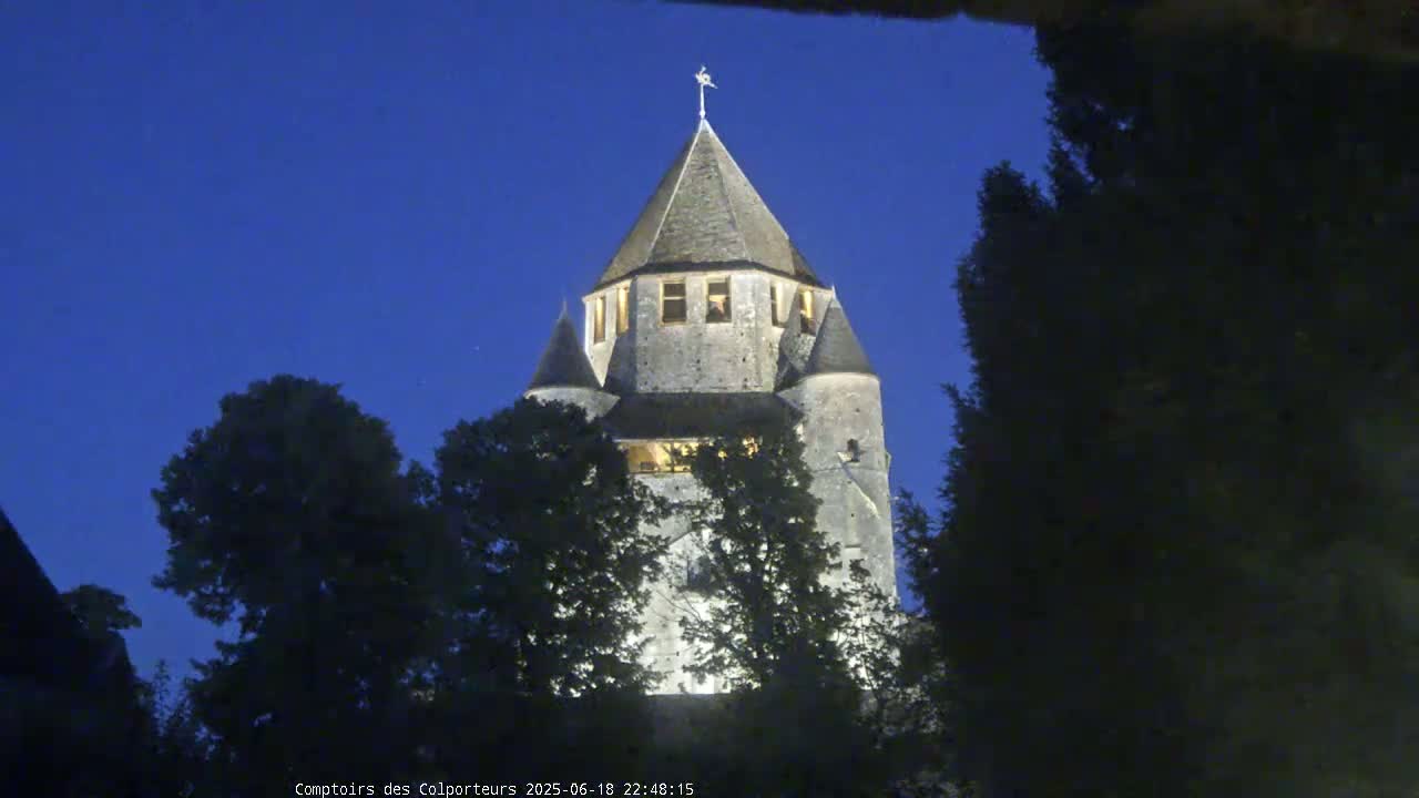 Provins Commune Tour Cesar Tower& Castle Live Cam - Provins, Seine-et-Marne, Ile-de-France, France