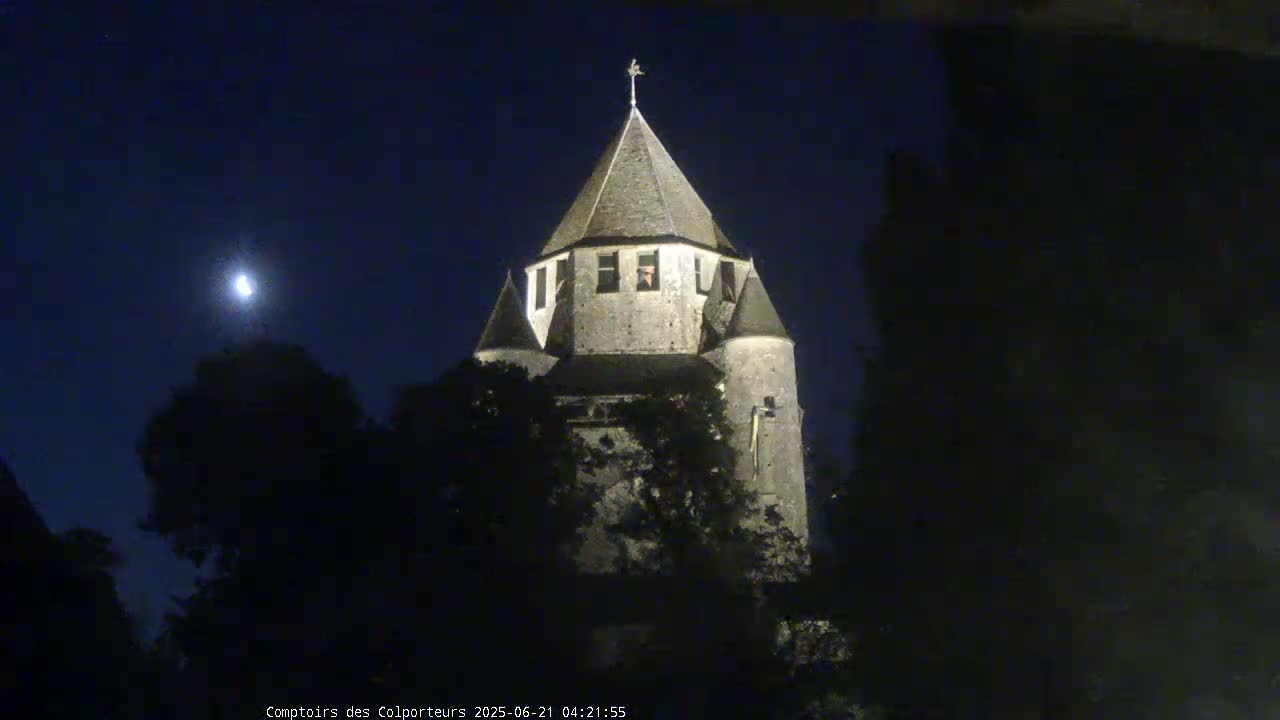 Provins Commune Tour Cesar Tower& Castle Live Cam - Provins, Seine-et-Marne, Ile-de-France, France