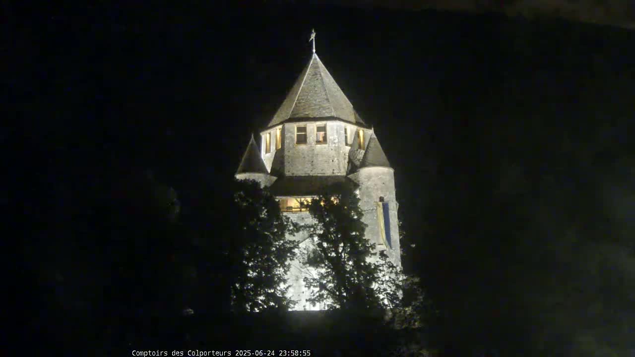Provins Commune Tour Cesar Tower& Castle Live Cam - Provins, Seine-et-Marne, Ile-de-France, France