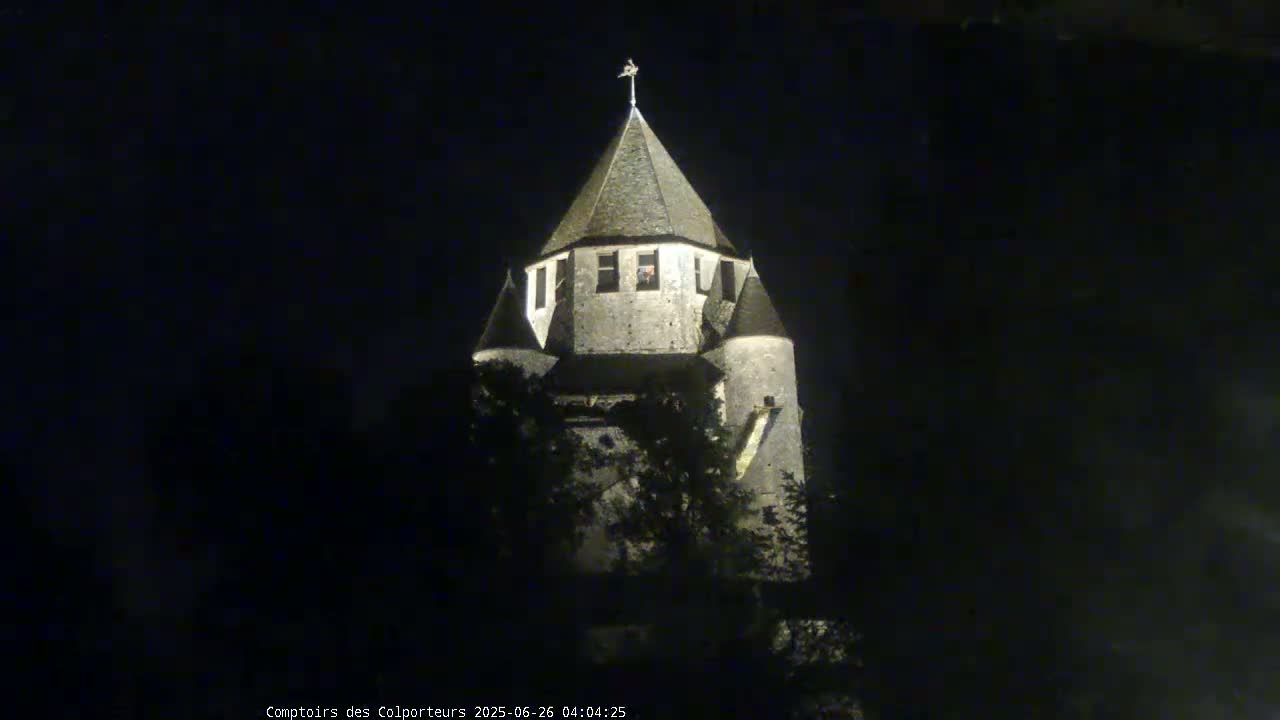 Provins Commune Tour Cesar Tower& Castle Live Cam - Provins, Seine-et-Marne, Ile-de-France, France
