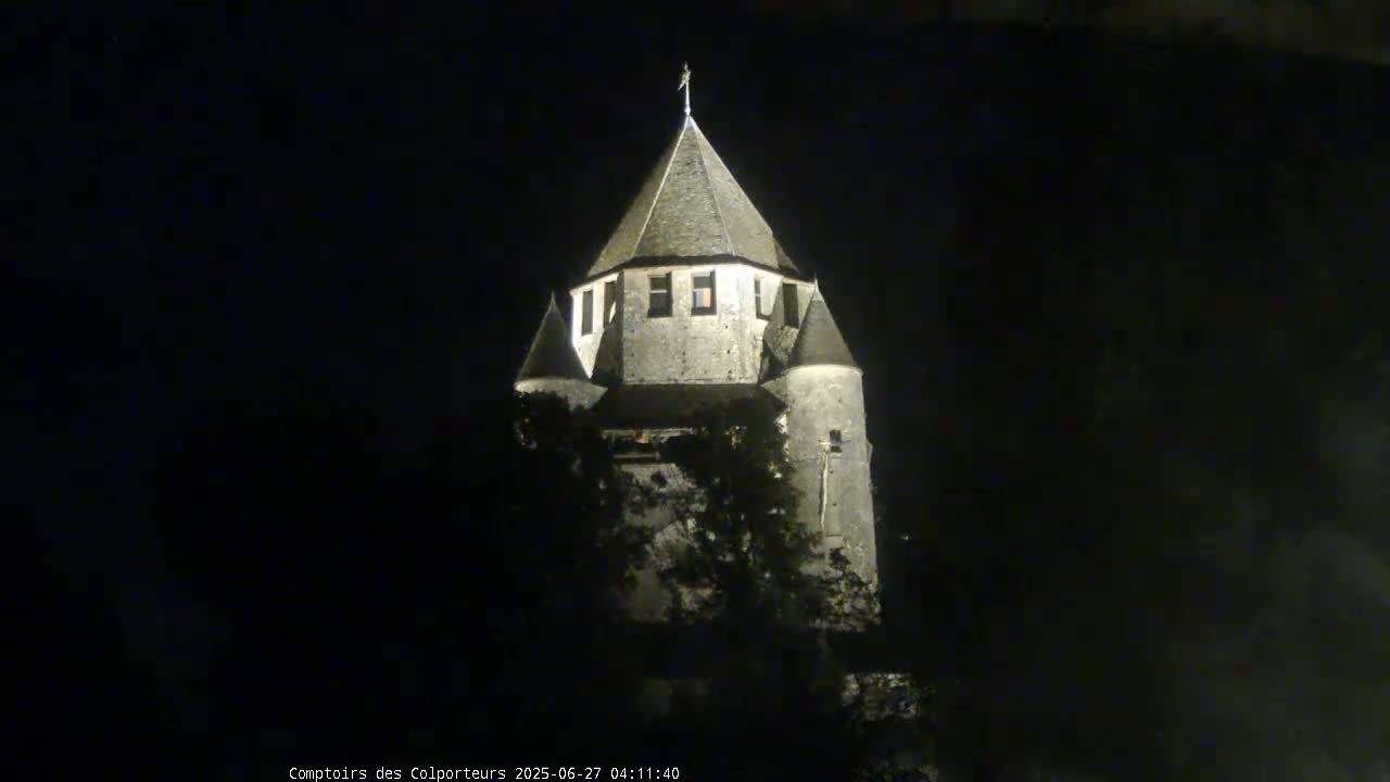 Provins Commune Tour Cesar Tower& Castle Live Cam - Provins, Seine-et-Marne, Ile-de-France, France