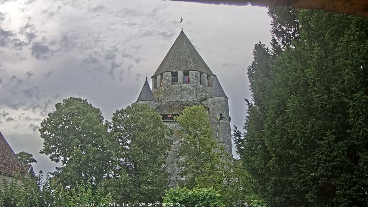 Provins Commune Tour Cesar Tower& Castle Live Cam - Provins, Seine-et-Marne, Ile-de-France, France