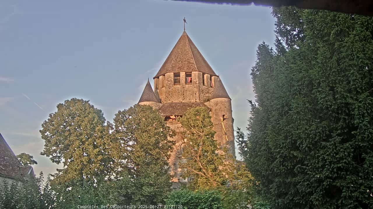 Provins Commune Tour Cesar Tower& Castle Live Cam - Provins, Seine-et-Marne, Ile-de-France, France