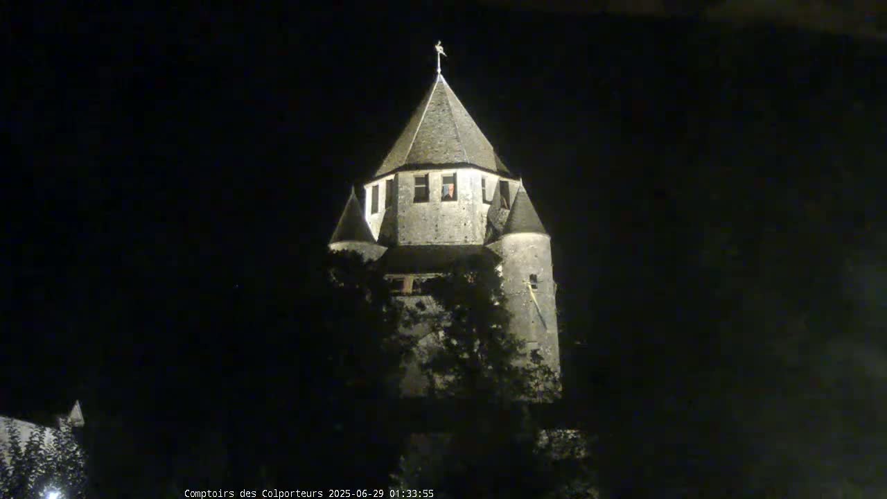 Provins Commune Tour Cesar Tower& Castle Live Cam - Provins, Seine-et-Marne, Ile-de-France, France