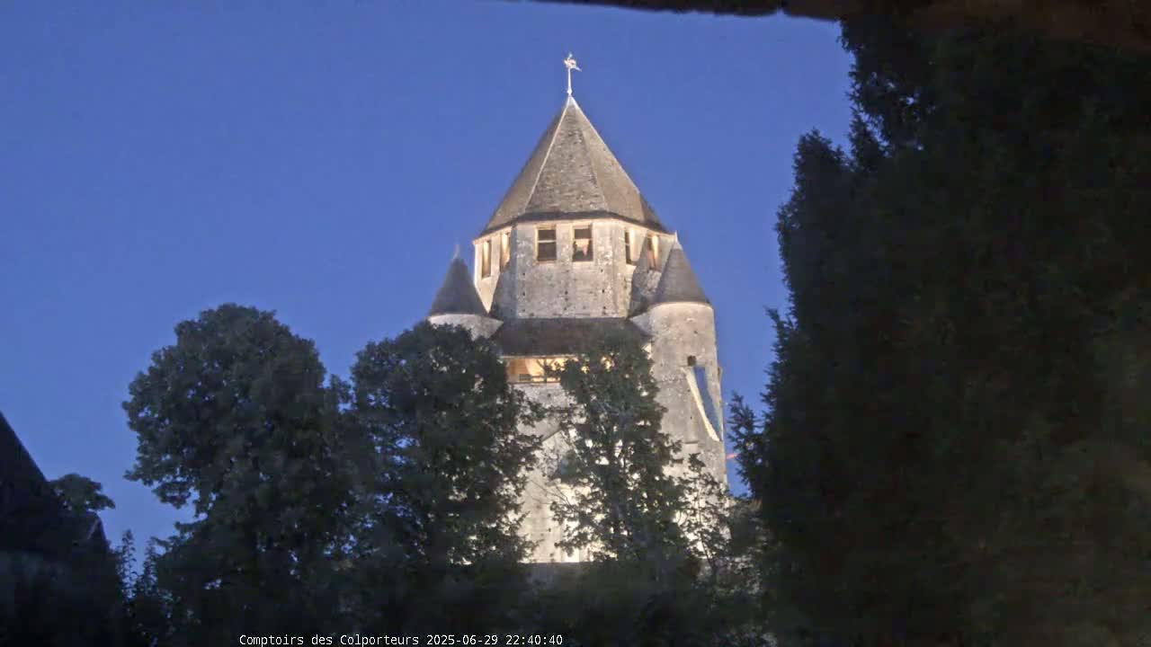 Provins Commune Tour Cesar Tower& Castle Live Cam - Provins, Seine-et-Marne, Ile-de-France, France