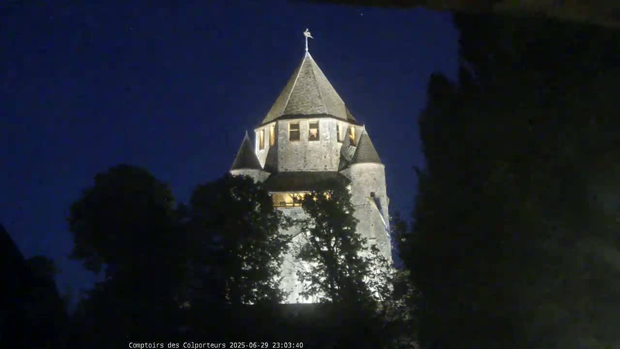 Provins Commune Tour Cesar Tower& Castle Live Cam - Provins, Seine-et-Marne, Ile-de-France, France