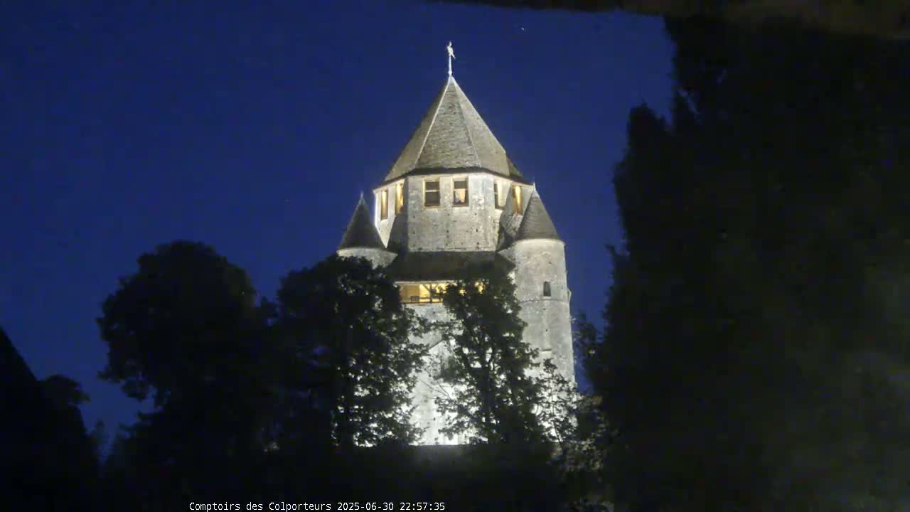 Provins Commune Tour Cesar Tower& Castle Live Cam - Provins, Seine-et-Marne, Ile-de-France, France