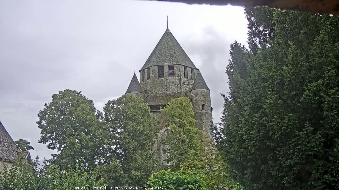 Provins Commune Tour Cesar Tower& Castle Live Cam - Provins, Seine-et-Marne, Ile-de-France, France