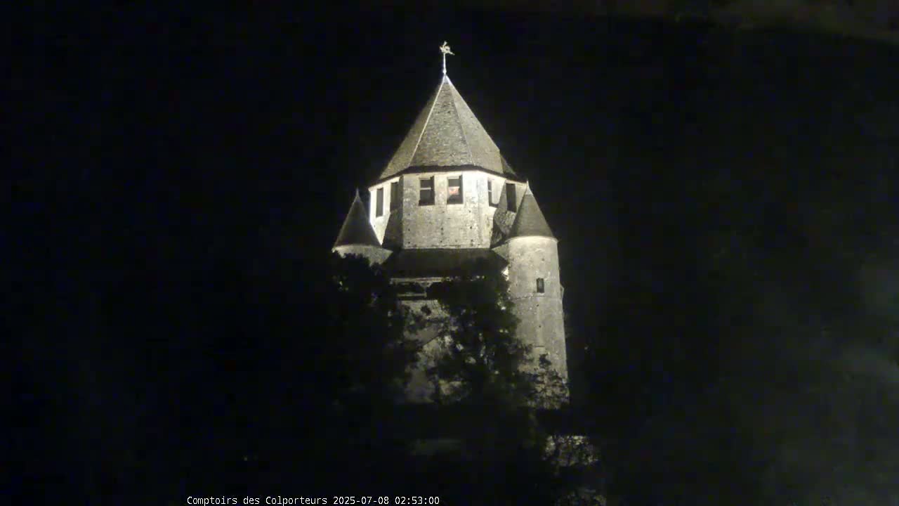 Provins Commune Tour Cesar Tower& Castle Live Cam - Provins, Seine-et-Marne, Ile-de-France, France