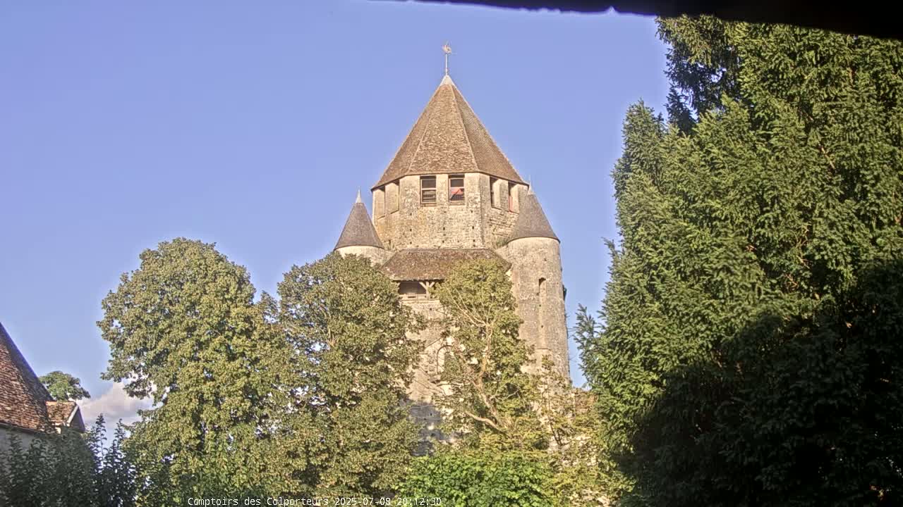 Provins Commune Tour Cesar Tower& Castle Live Cam - Provins, Seine-et-Marne, Ile-de-France, France