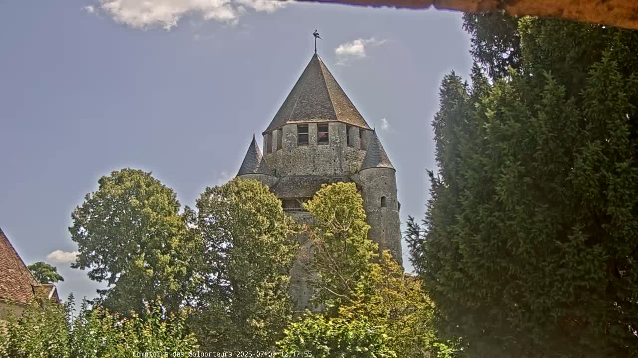 Provins Commune Tour Cesar Tower& Castle Live Cam - Provins, Seine-et-Marne, Ile-de-France, France