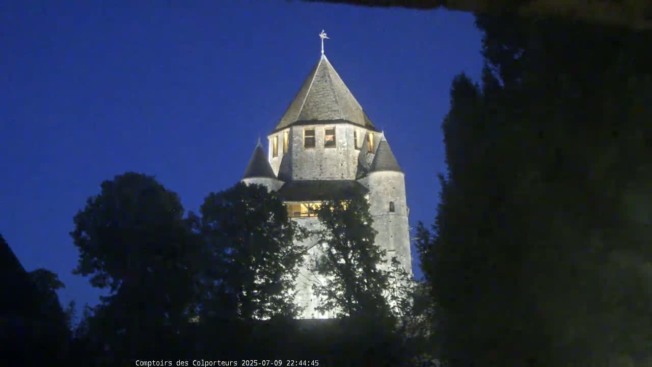 Provins Commune Tour Cesar Tower& Castle Live Cam - Provins, Seine-et-Marne, Ile-de-France, France