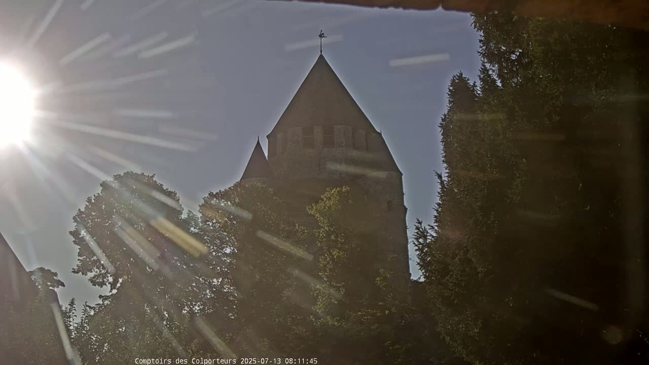 Provins Commune Tour Cesar Tower& Castle Live Cam - Provins, Seine-et-Marne, Ile-de-France, France