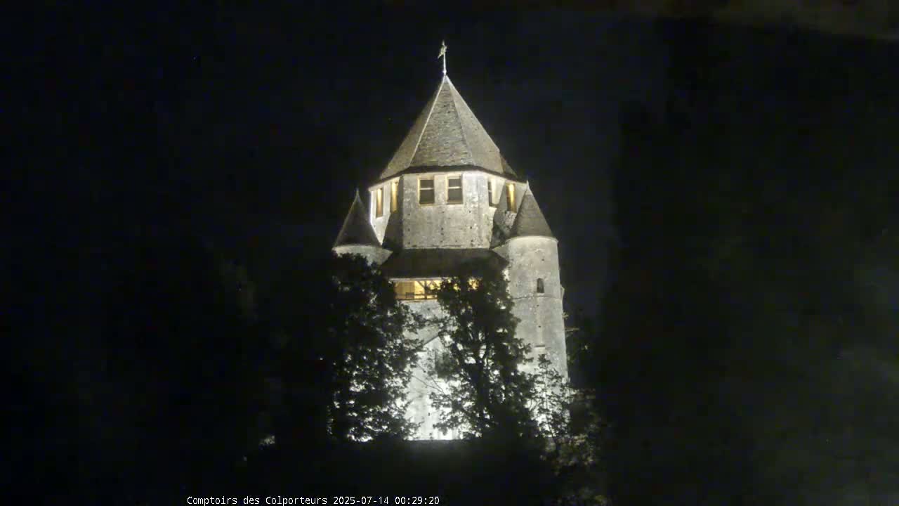 Provins Commune Tour Cesar Tower& Castle Live Cam - Provins, Seine-et-Marne, Ile-de-France, France