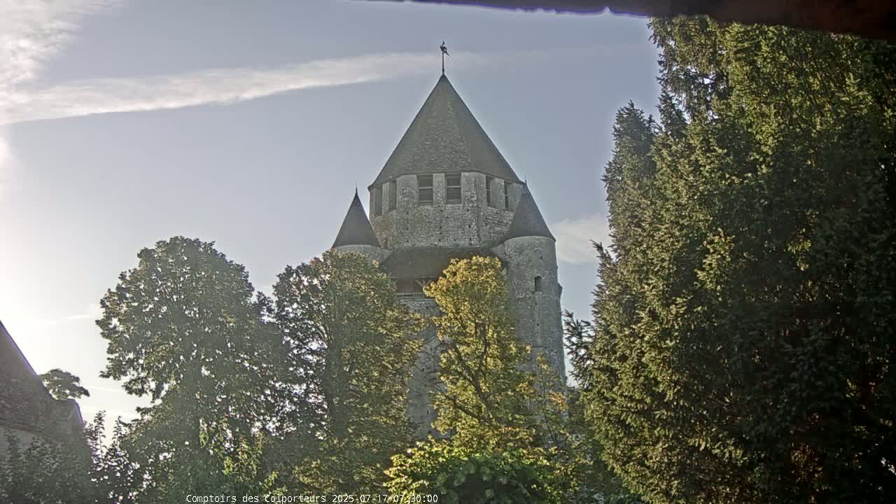 Provins Commune Tour Cesar Tower& Castle Live Cam - Provins, Seine-et-Marne, Ile-de-France, France