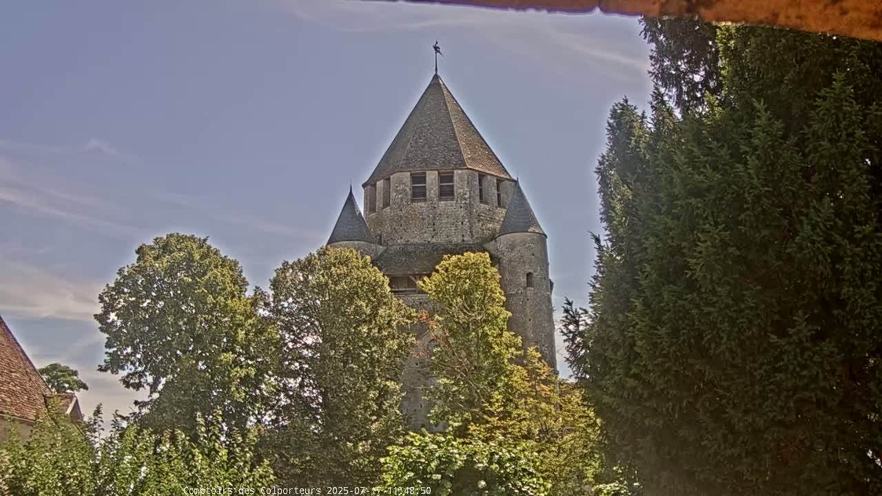 Provins Commune Tour Cesar Tower& Castle Live Cam - Provins, Seine-et-Marne, Ile-de-France, France