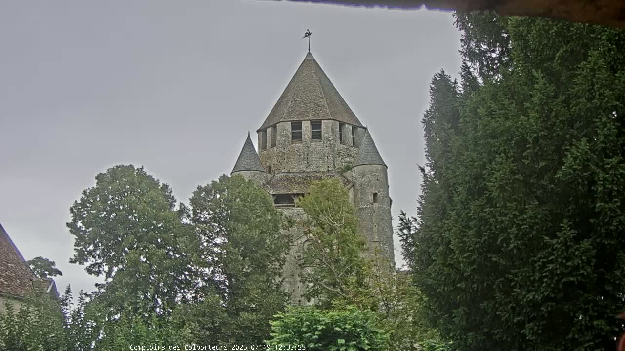 Provins Commune Tour Cesar Tower& Castle Live Cam - Provins, Seine-et-Marne, Ile-de-France, France