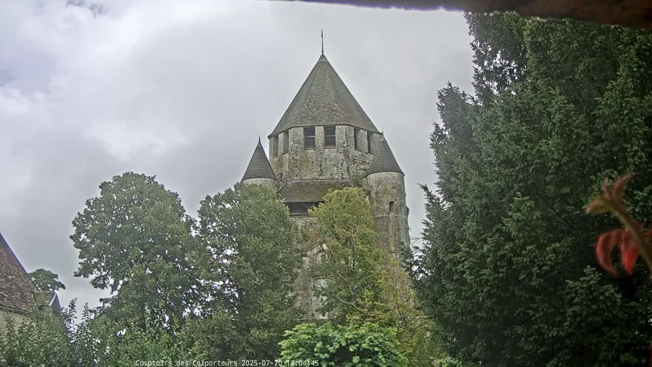 Provins Commune Tour Cesar Tower& Castle Live Cam - Provins, Seine-et-Marne, Ile-de-France, France