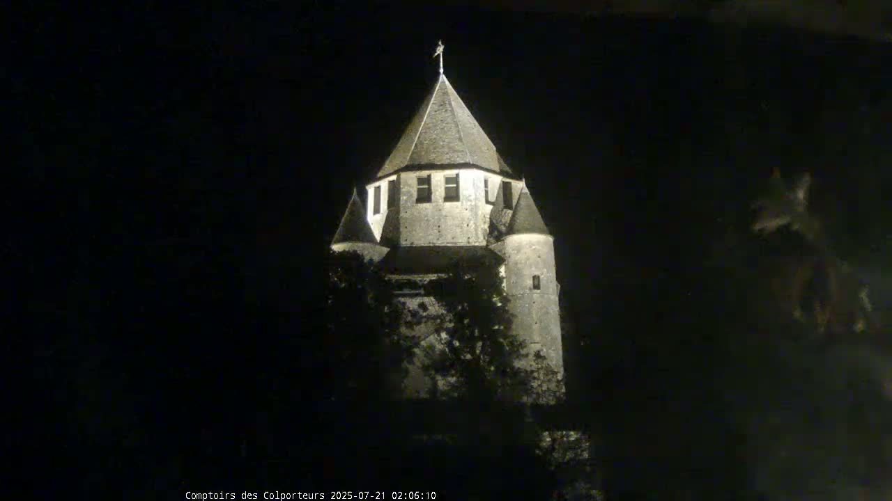 Provins Commune Tour Cesar Tower& Castle Live Cam - Provins, Seine-et-Marne, Ile-de-France, France