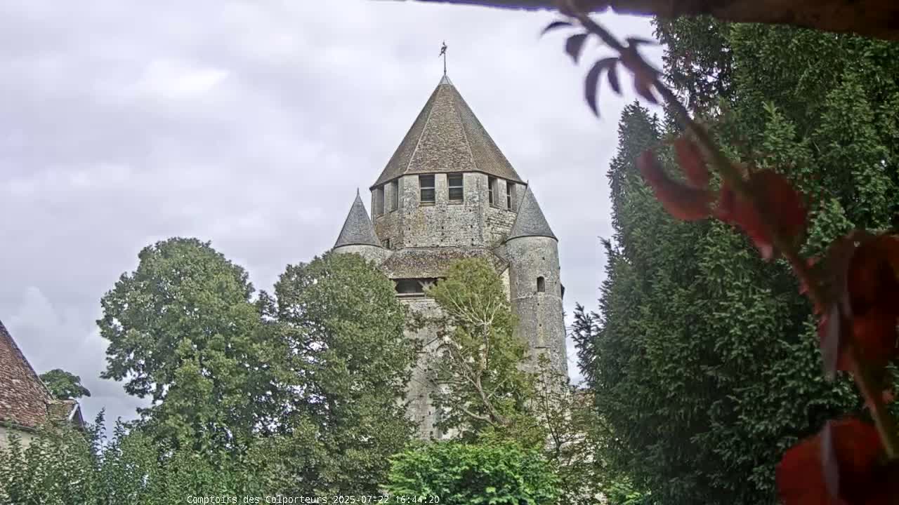 Provins Commune Tour Cesar Tower& Castle Live Cam - Provins, Seine-et-Marne, Ile-de-France, France
