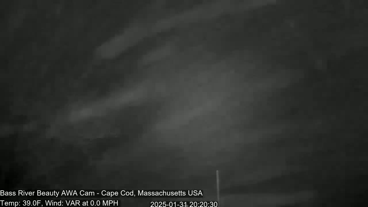A dark, overcast night sky is visible, with a calm wind and a temperature of 39 degrees Fahrenheit.