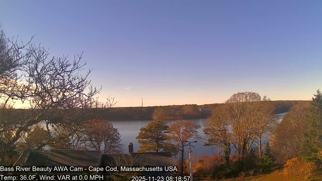 Cape Cod - Bass River, Live Cam - Yarmouth, Massachusetts, USA